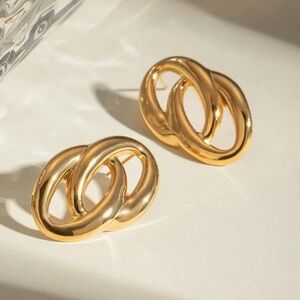 Double Link Drop Earrings